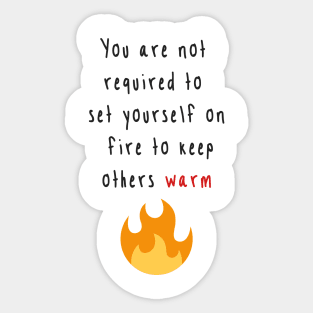 Self Care Sticker